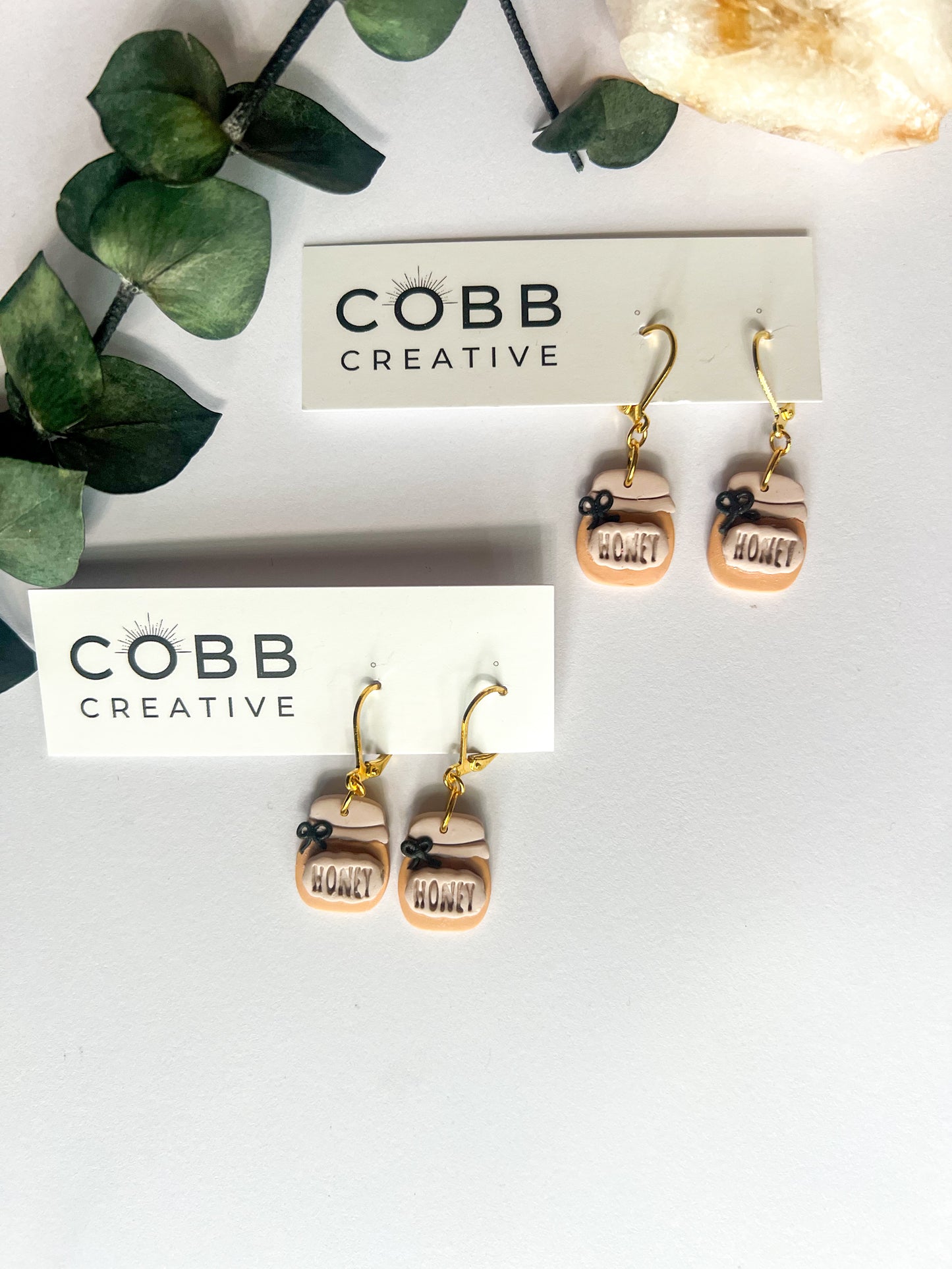 Honeypot Leverback Earrings