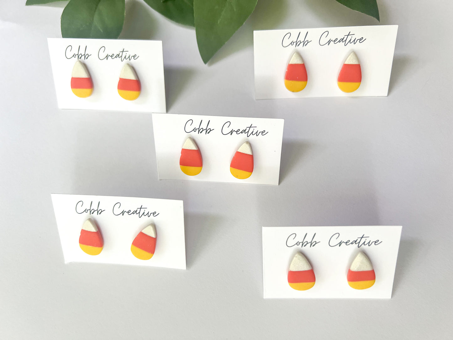 Candy Corn Stud Earrings