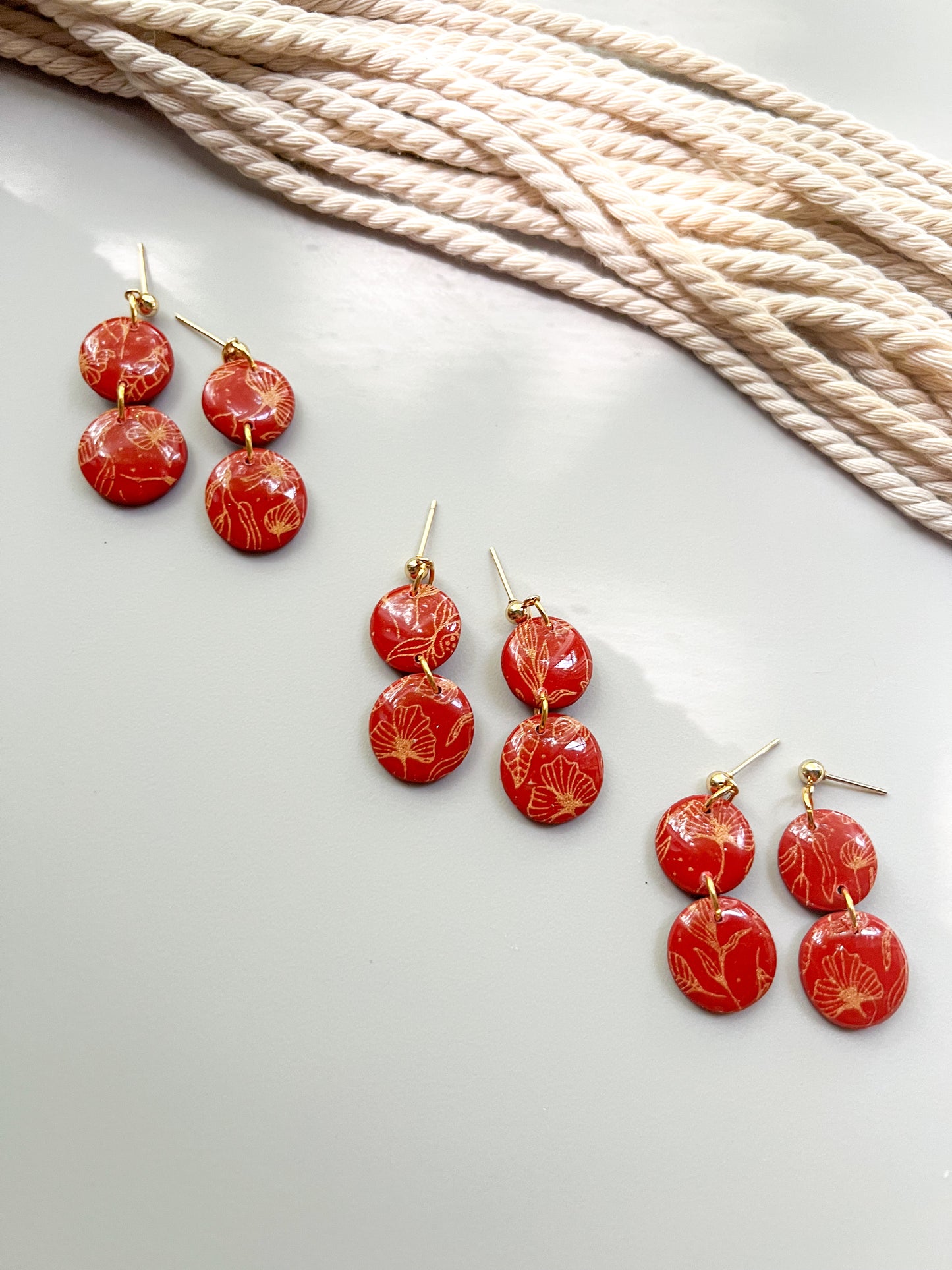 Golden Garden Drop Earrings
