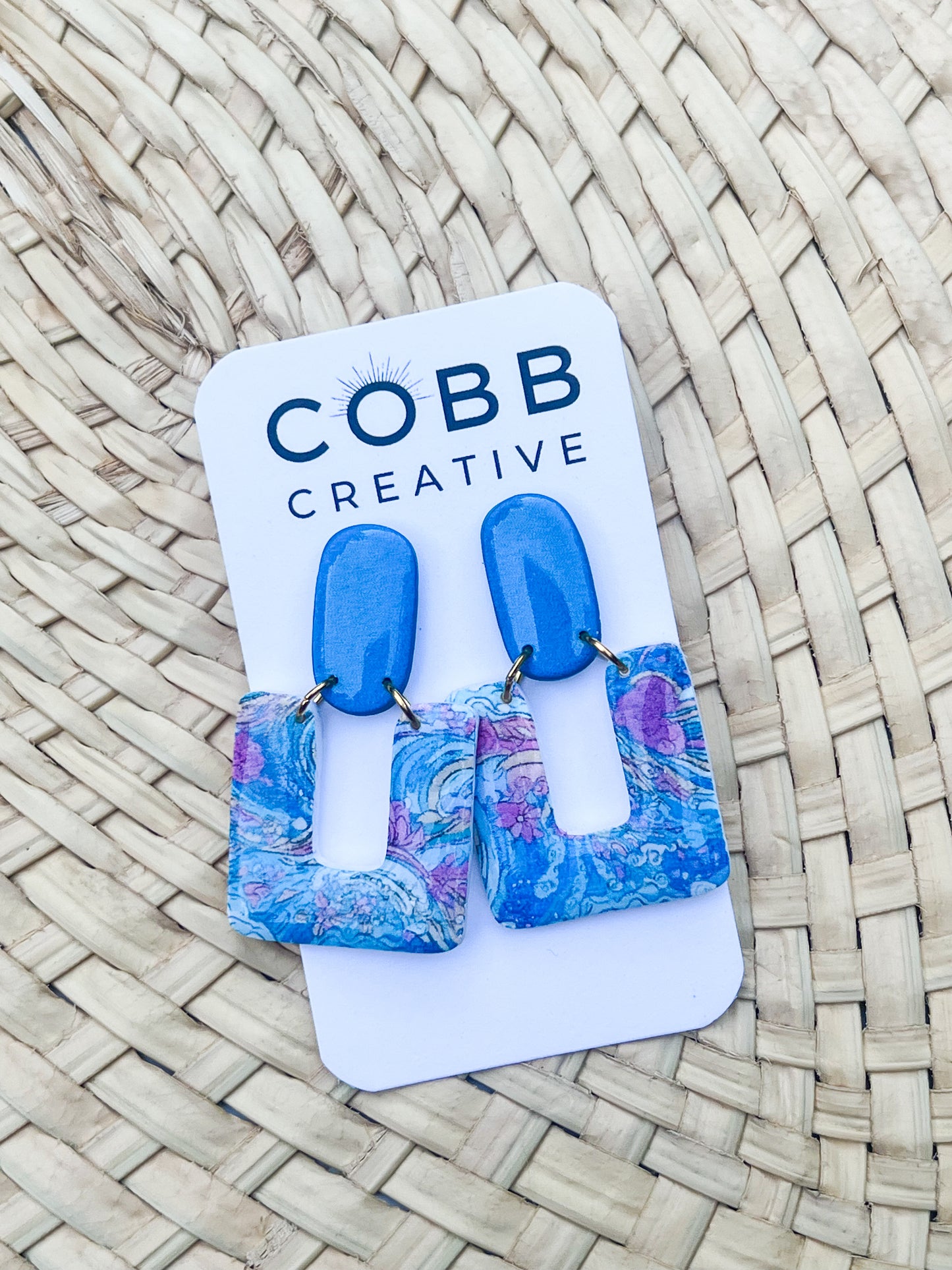 Tidal Bloom Square Earrings