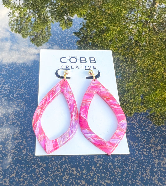 Fuchsia Shula Drop Earrings