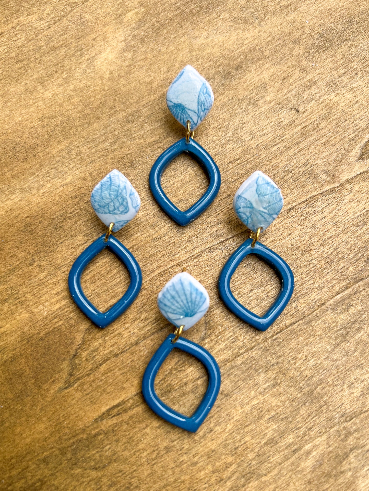 Dainty Coastal Charm Earrings Reverse