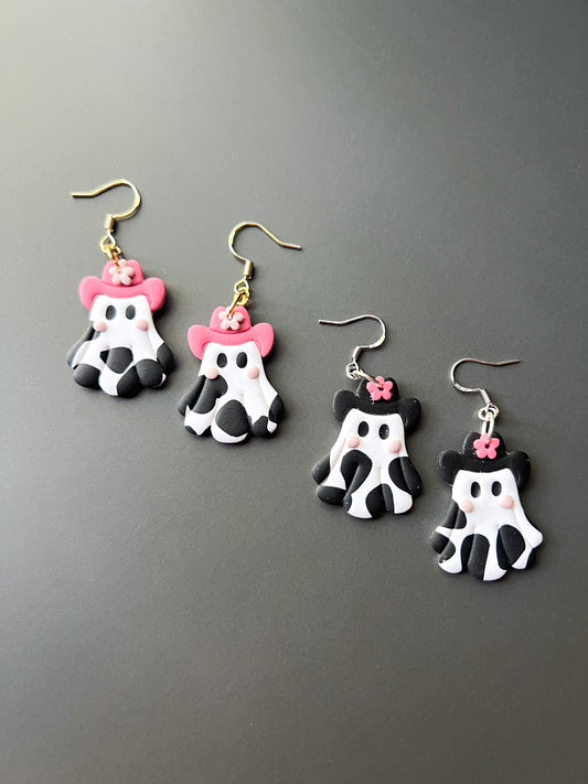 Cowboy Ghost Hook Earrings