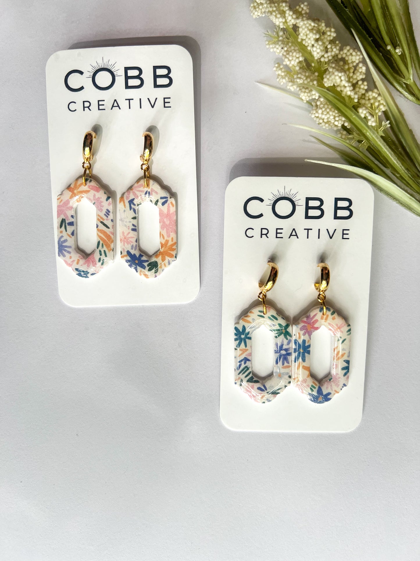 Azure Bloom Drop Earrings