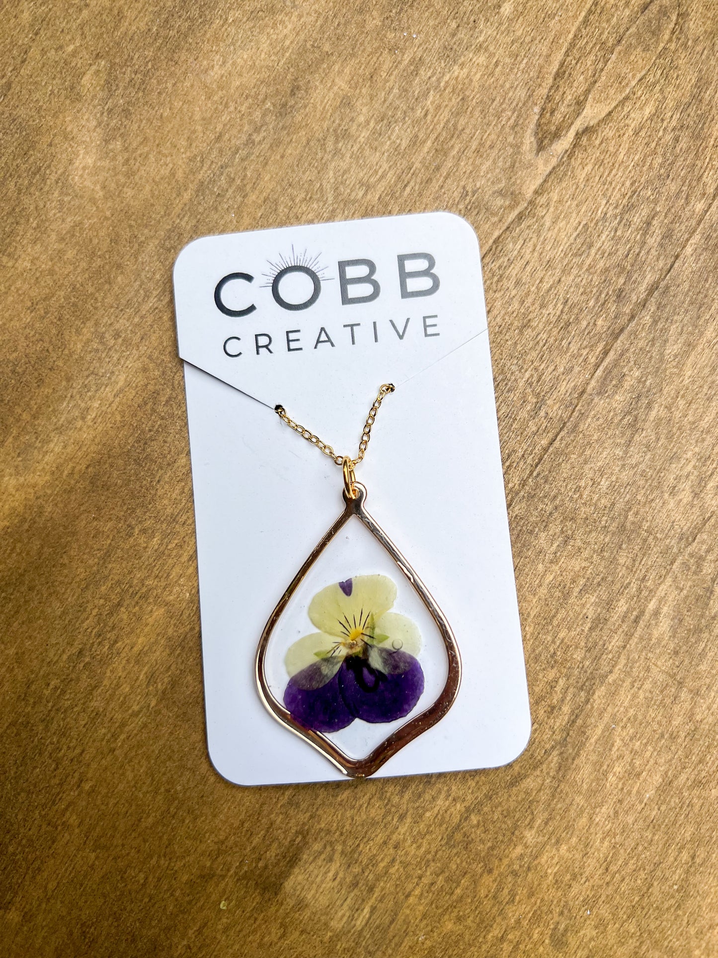 Pansie Necklace