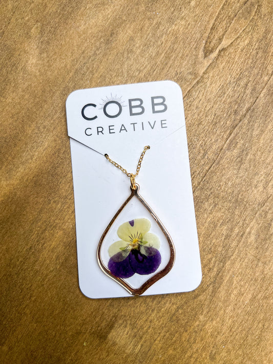 Pansie Necklace