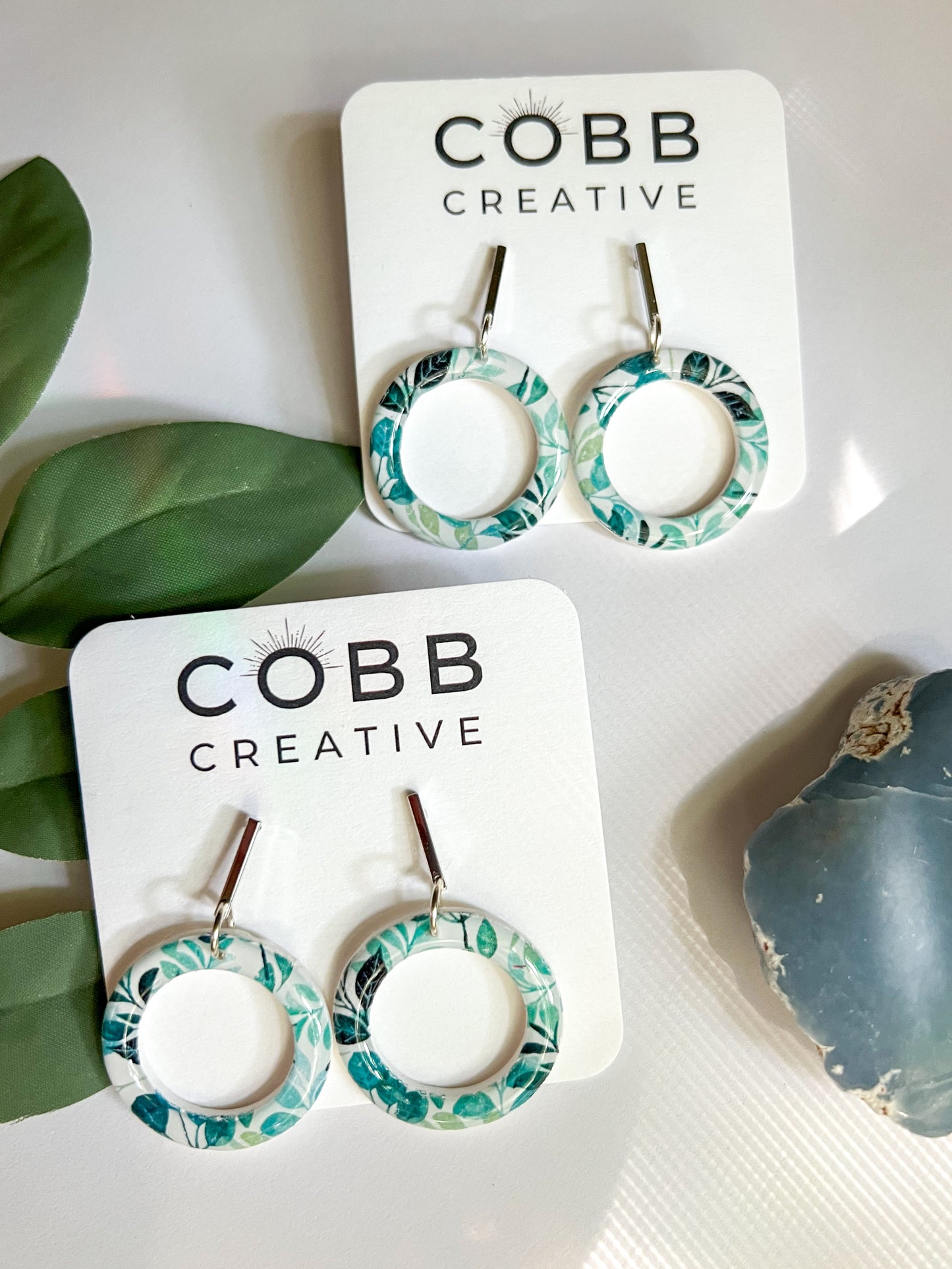 Forest Bloom Donut Shaped Earrings