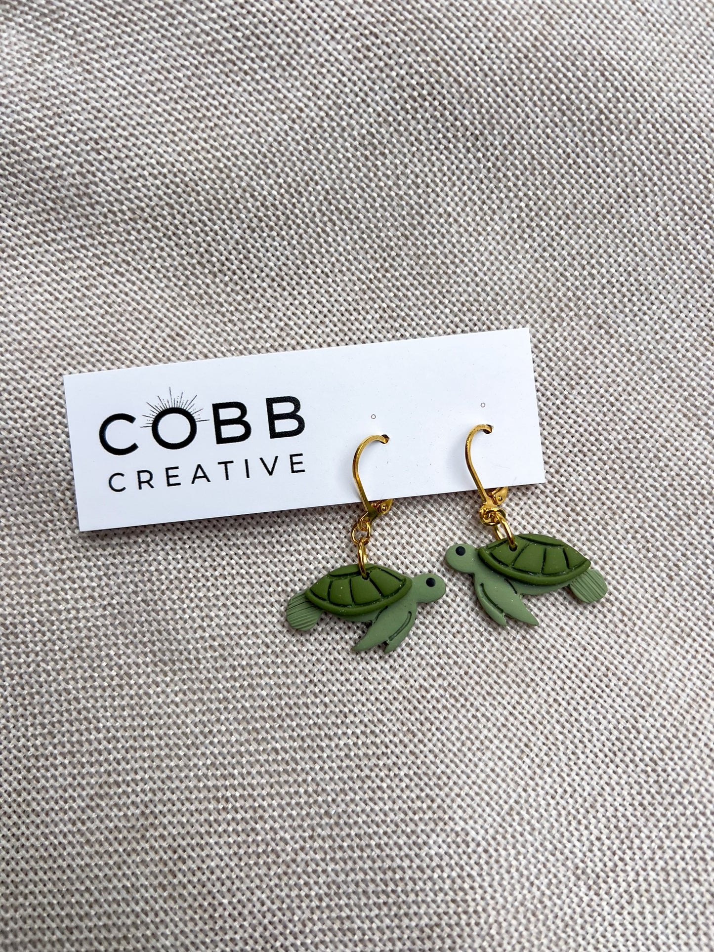 Sea Turtle Leverback Earrings