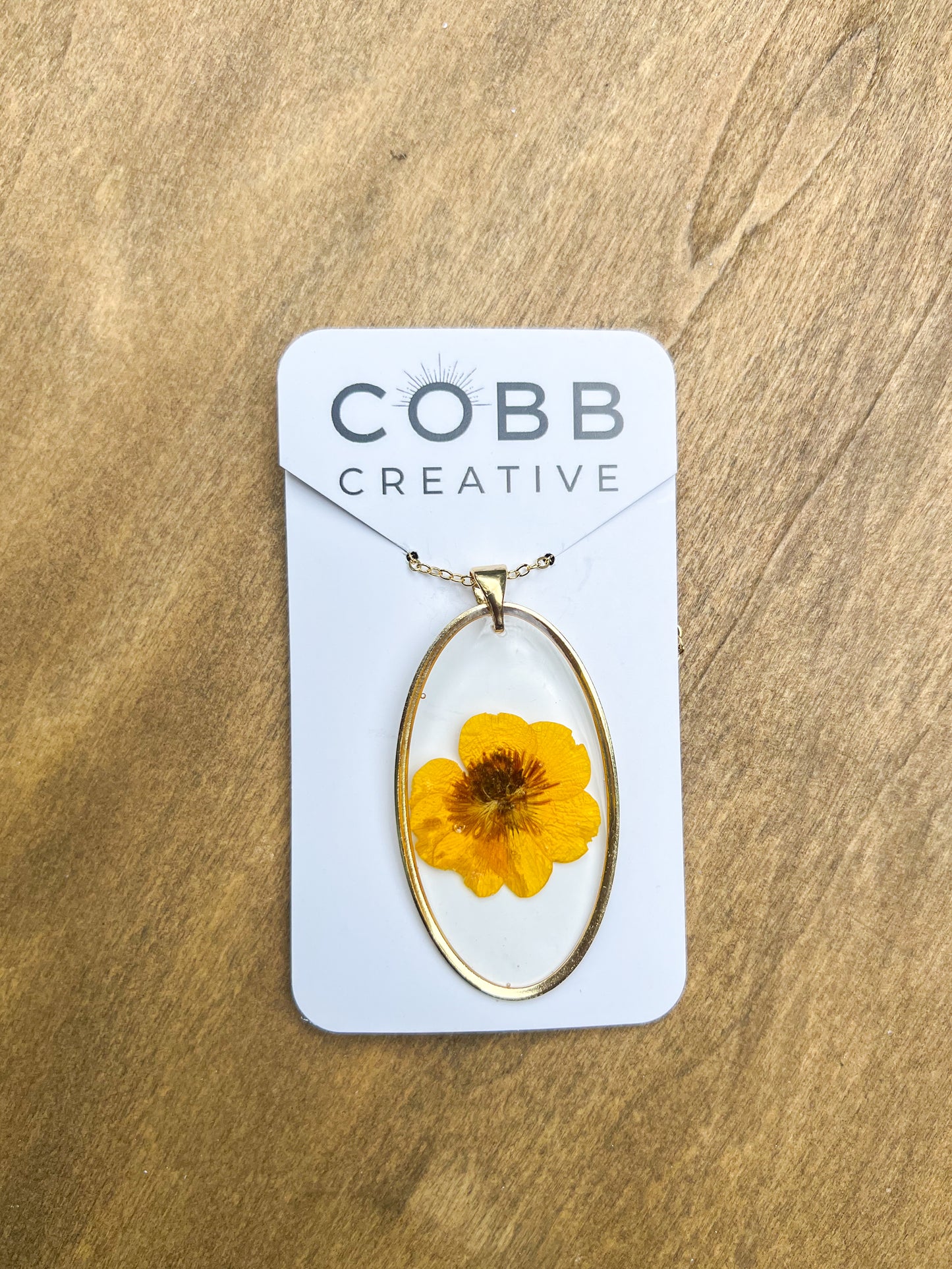 Yellow Wildflower Necklace