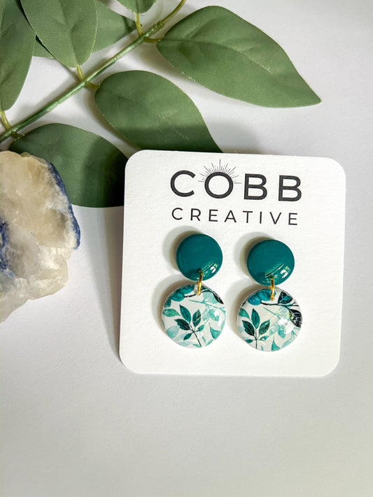 Forest Bloom Round Earrings