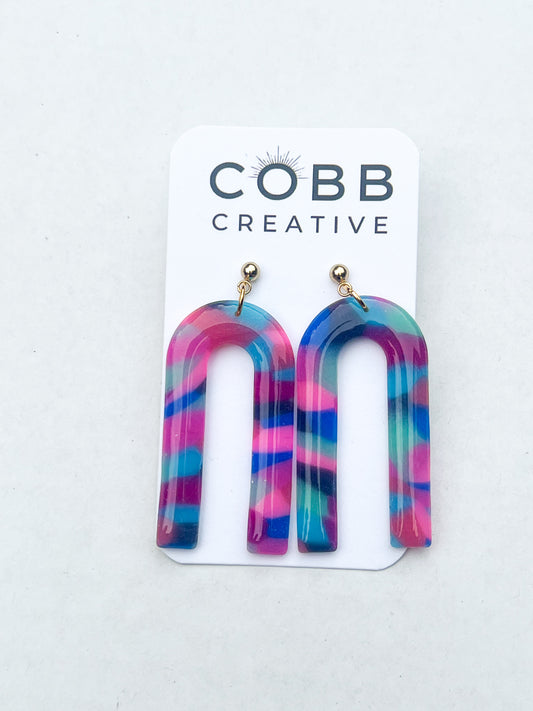 Rainbow Relic Arch Earrings