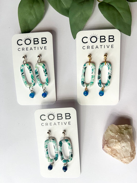 Forest Bloom Oval Earrings