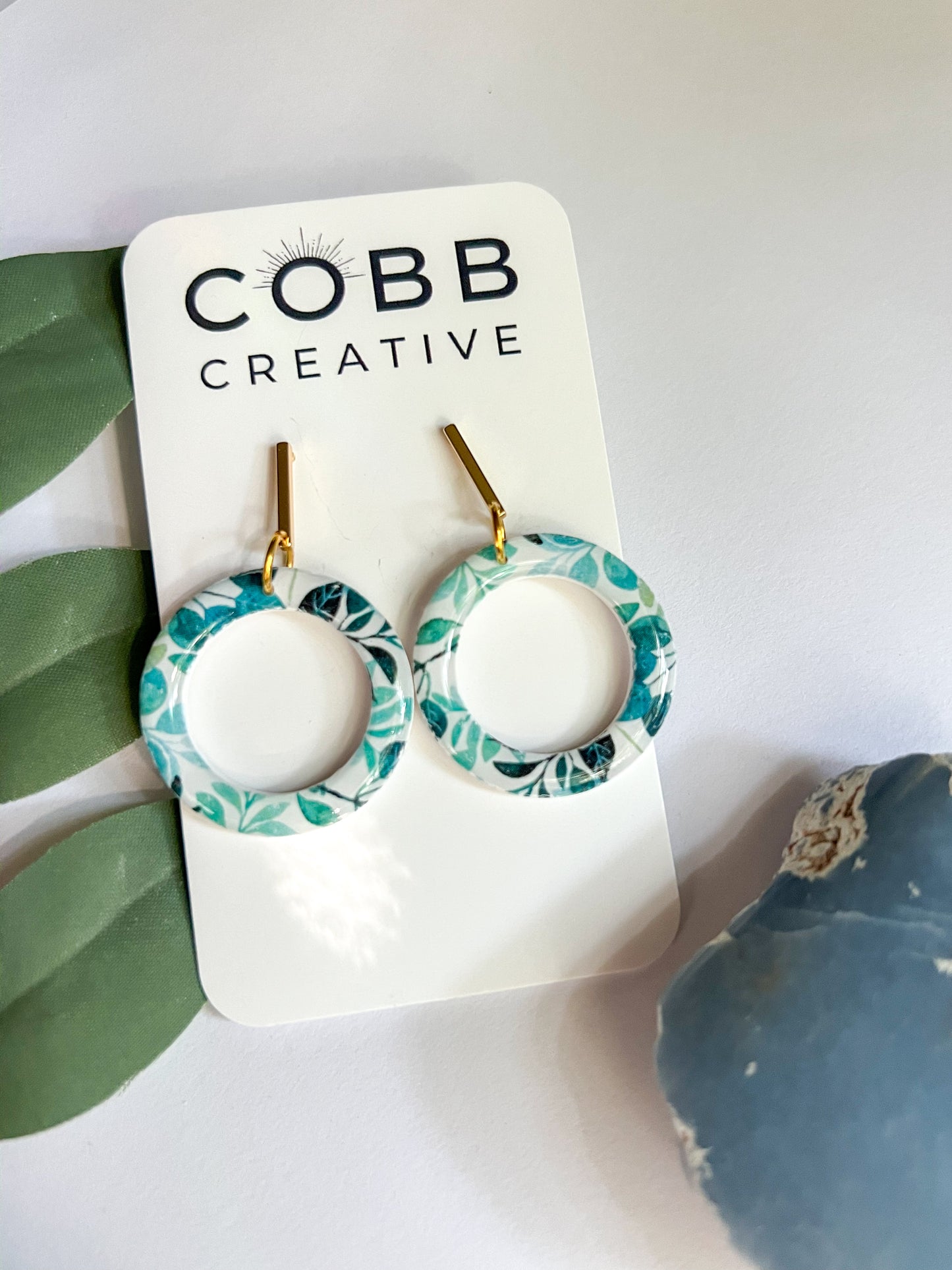 Forest Bloom Donut Shaped Earrings