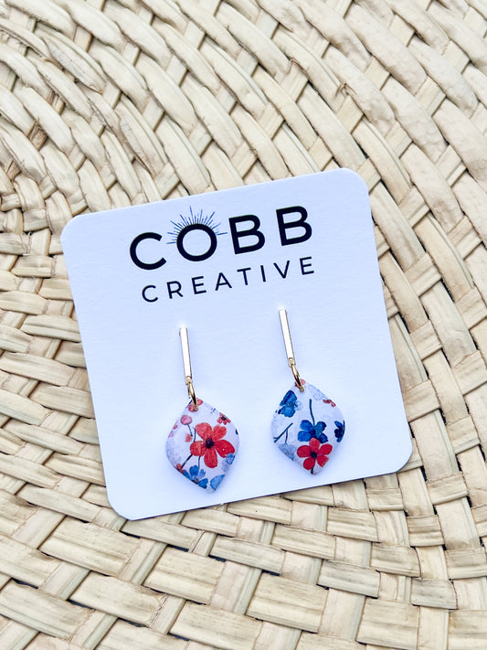 Painted Petals Earrings