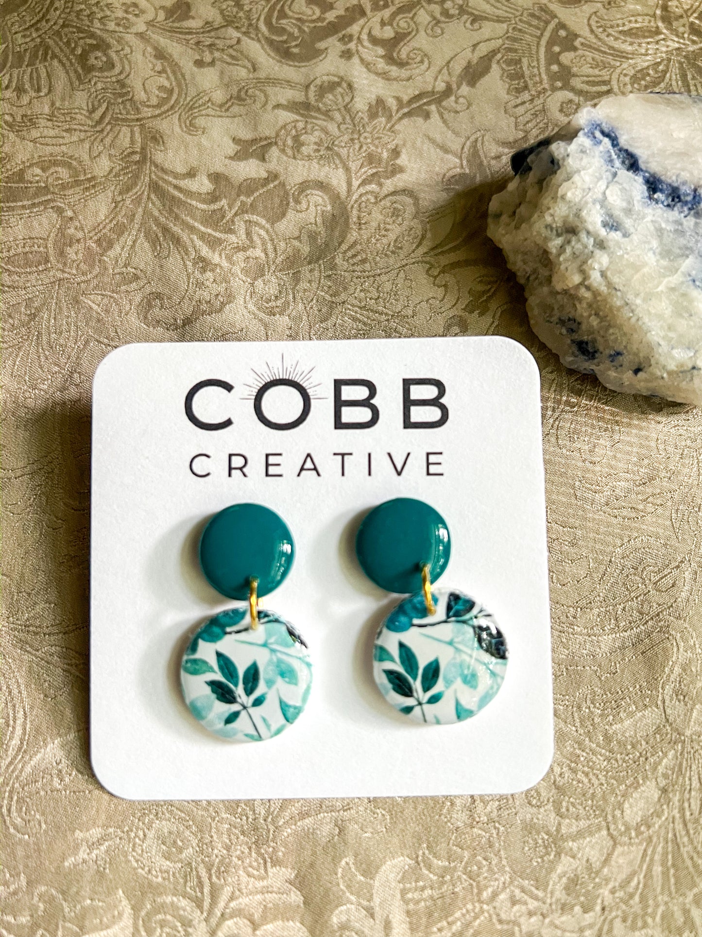 Forest Bloom Round Earrings