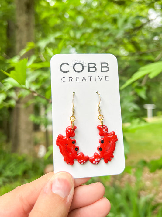 Happy Crab Earrings