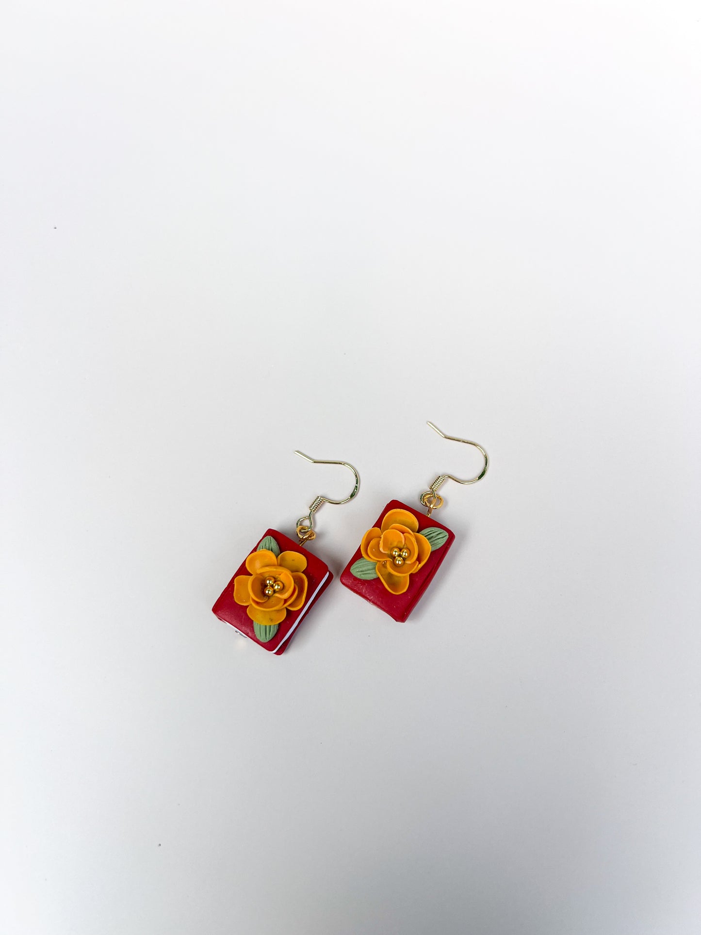 Floral Book Hook Earrings