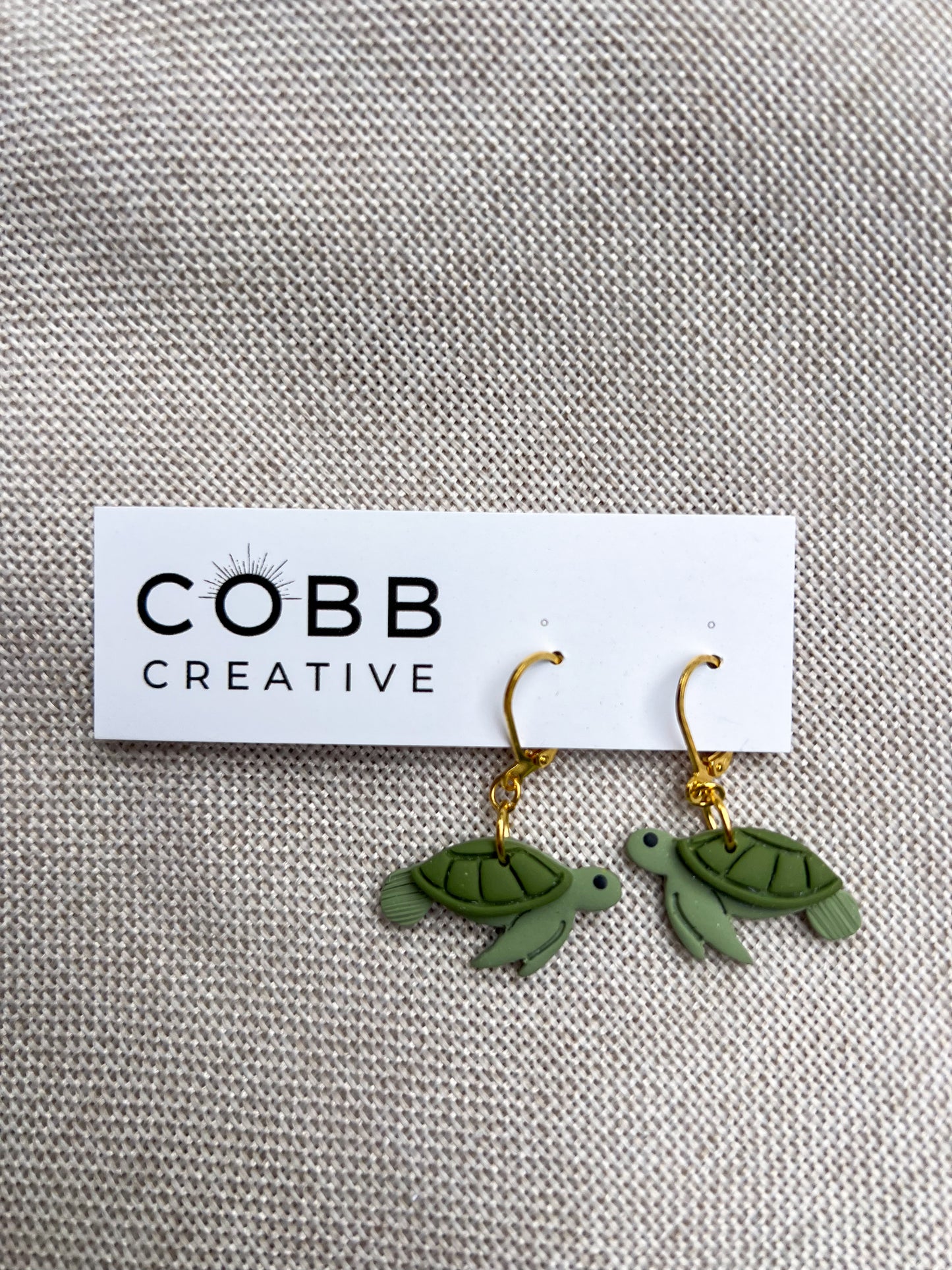 Sea Turtle Leverback Earrings