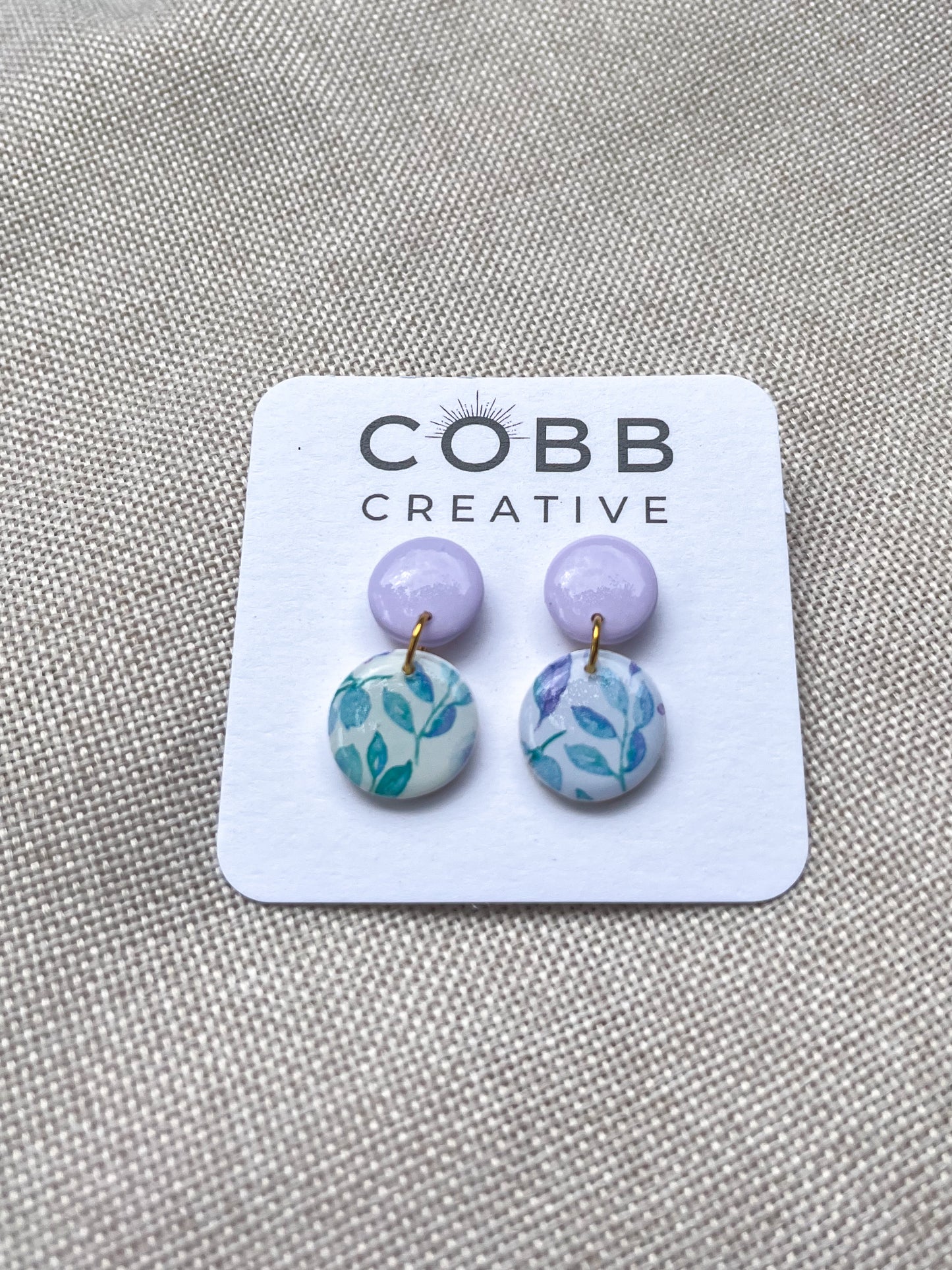 Lilac Grove Round Earrings