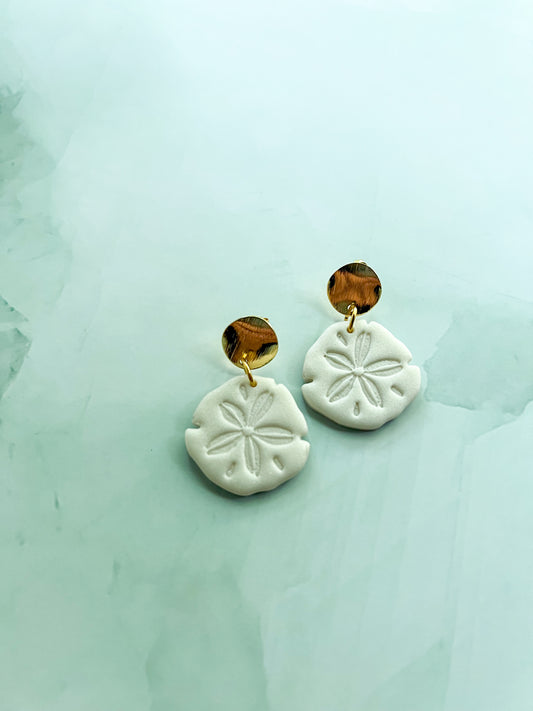 Sand Dollar Drop Earrings