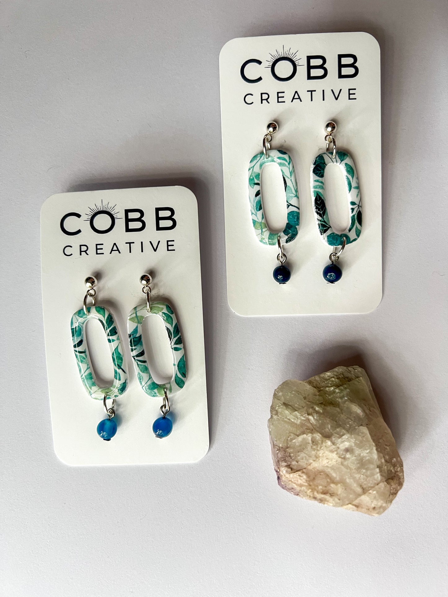 Forest Bloom Oval Earrings