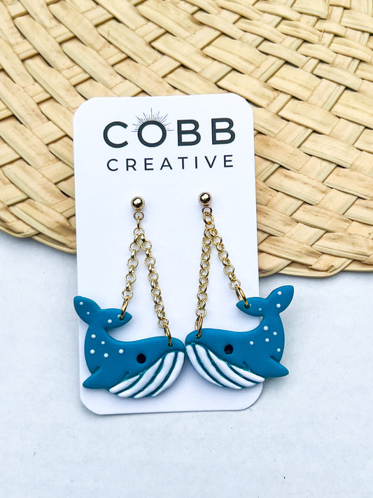 Oh Whale Earrings