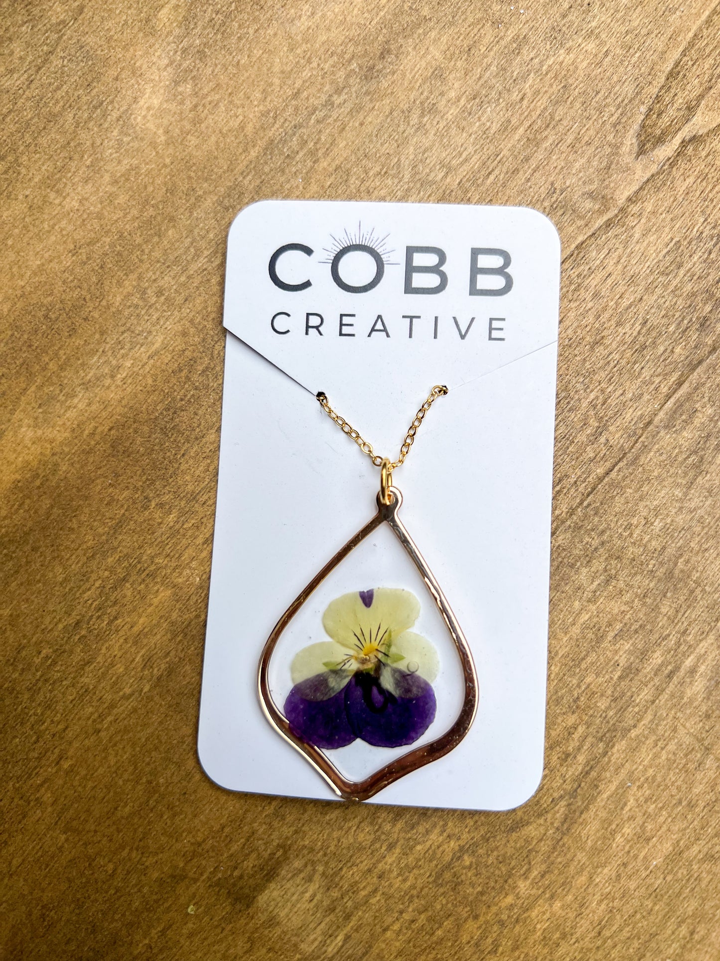 Pansie Necklace