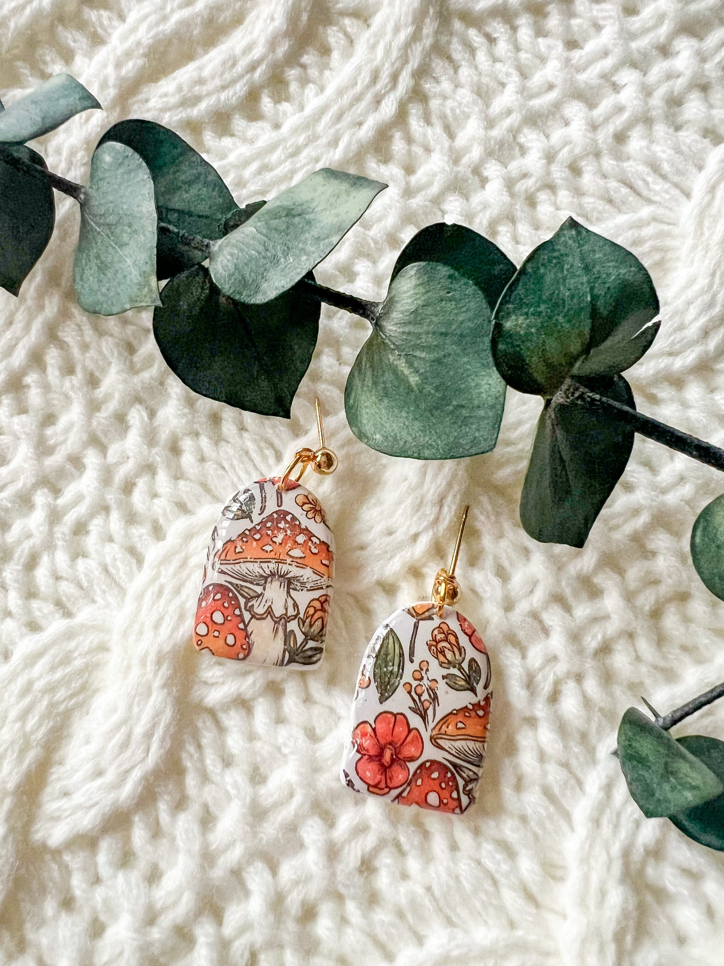 Mellow Mushroom Window Earrings