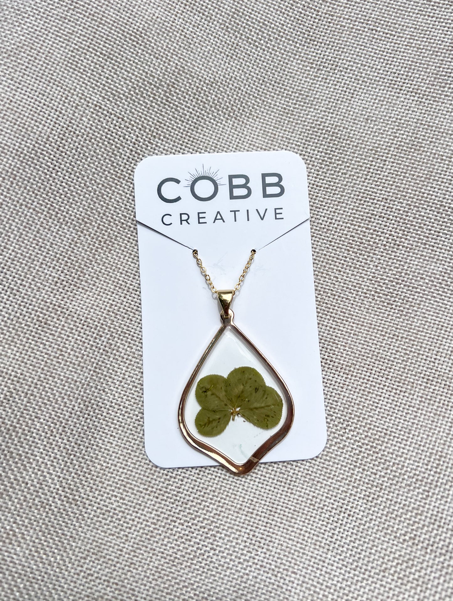 Large Four Leaf Clover Necklace