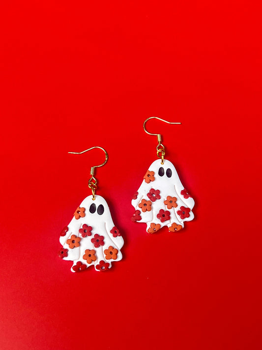 Groovy Ghost Hook Earrings