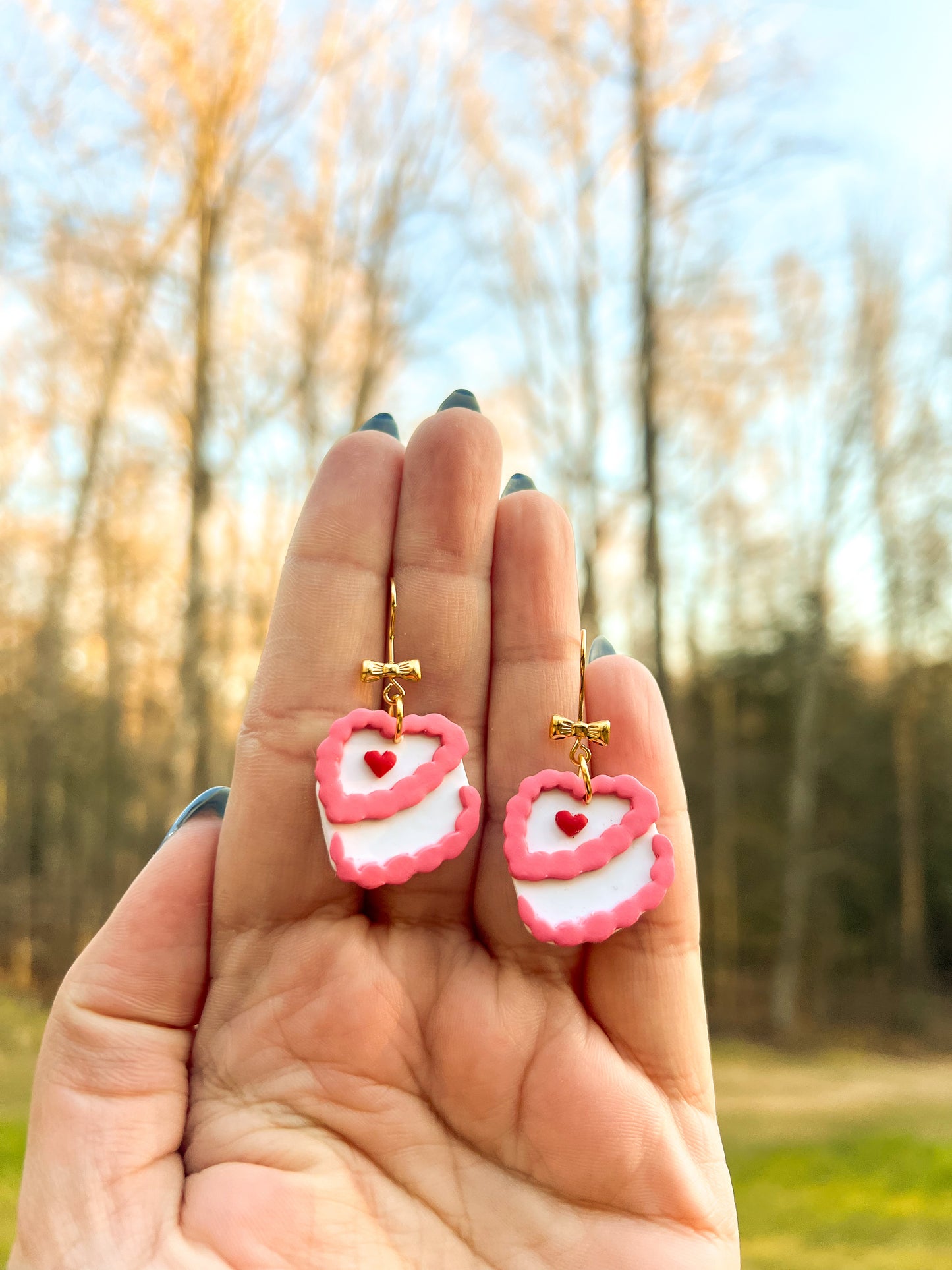 Slice of Love Cake Hook Earrings
