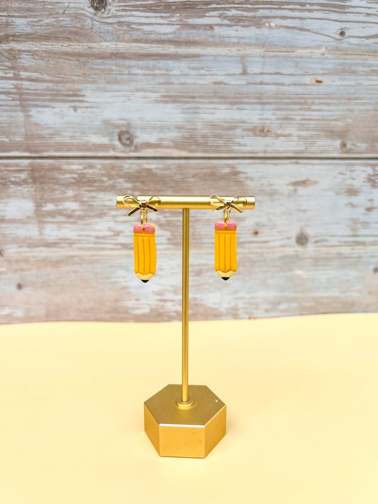 Pencil Dangle Earrings