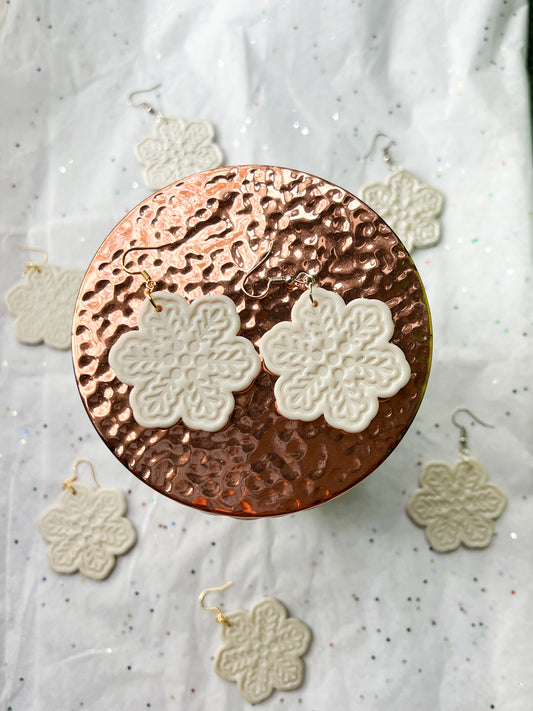 Snowflake Cookie Earrings