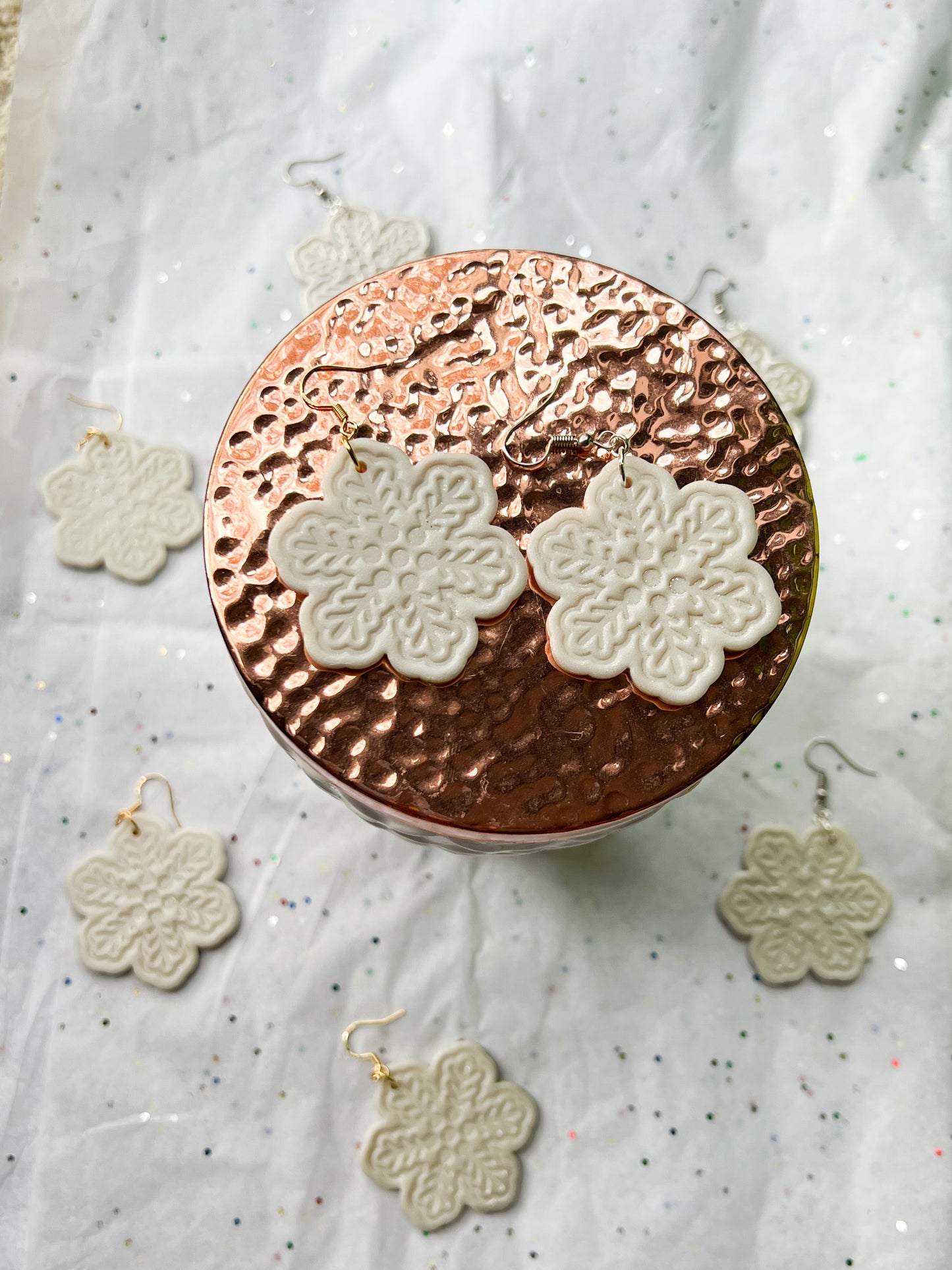 Snowflake Cookie Earrings
