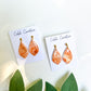 Peach Teardrop Earrings