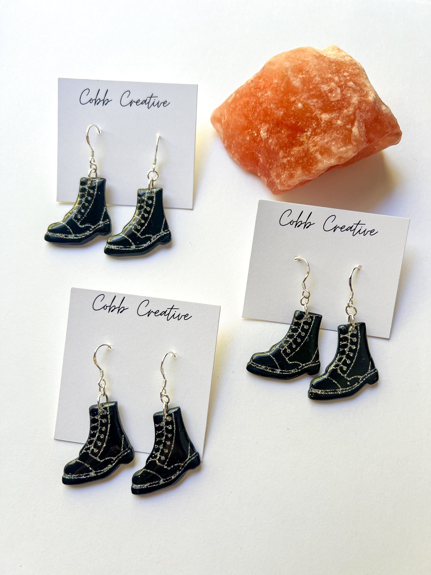 Combat Boot Hook Earrings