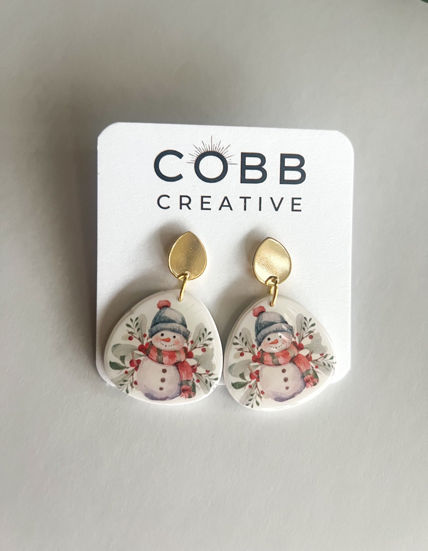Frosty Friends Snowman Drop Earrings