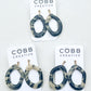 Midnight Marble Blair Earrings