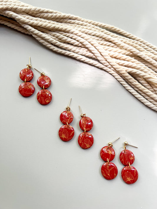 Golden Garden Drop Earrings