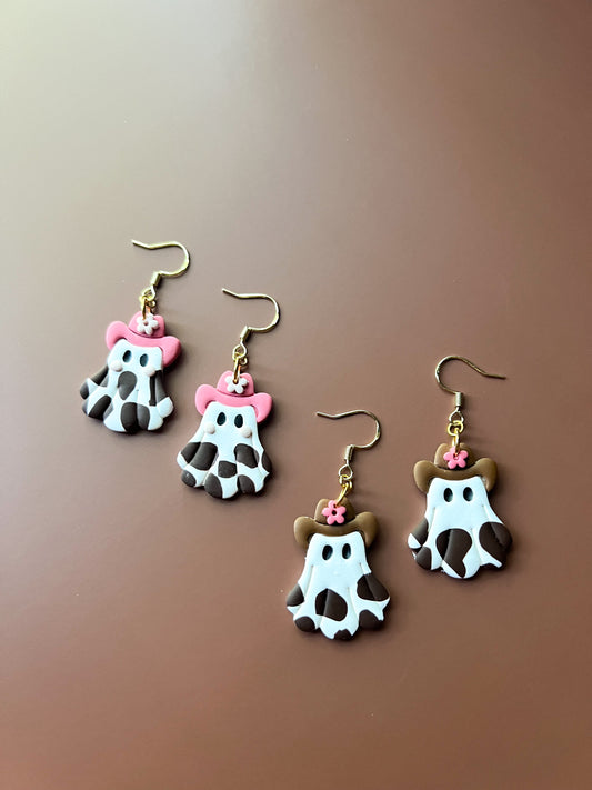 Cowboy Ghost Hook Earrings