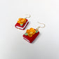 Floral Book Hook Earrings