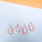 Large Pastel Fall Leaves Earrings