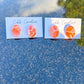 Peach Stud Earrings