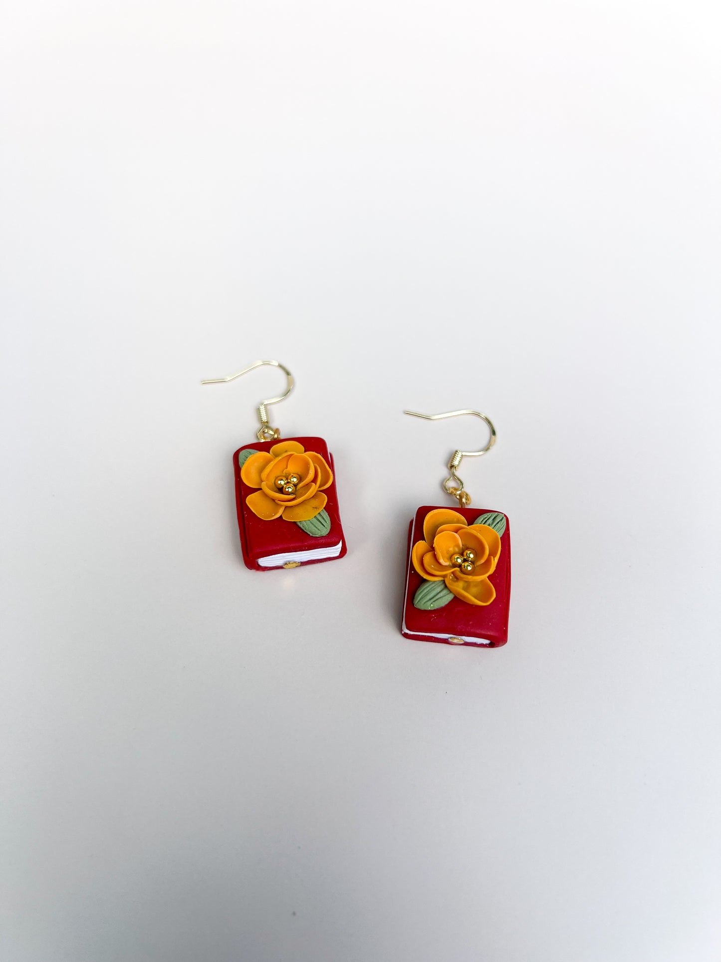 Floral Book Hook Earrings