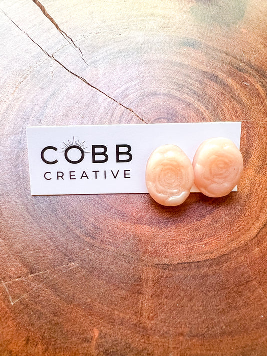 Rosebud Stud Earrings