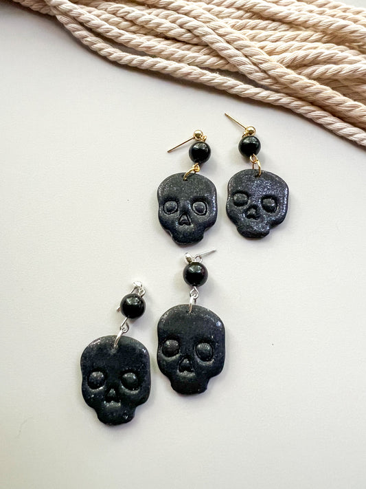 Skull Drop Earrings