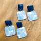 Coastal Charm Square Earrings