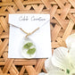 Four Leaf Clover Teardrop Necklace