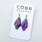 Rainbow Relic Scallop Earrings