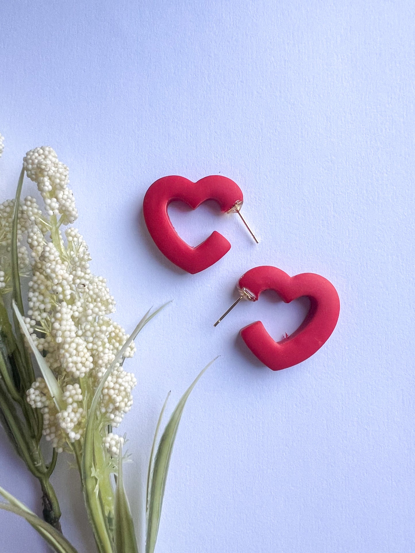 Sweetheart Hoop Earrings